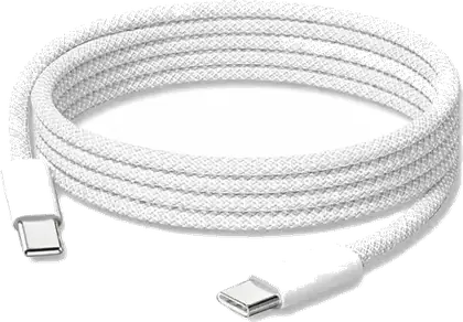 White PVC Charging Cable